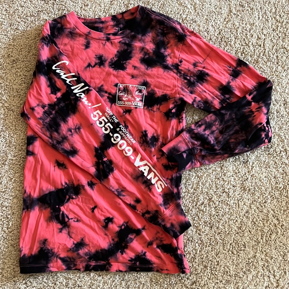 Tie-Dye Vans long sleeve